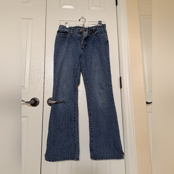 Cruel Girl Dark Blue Flare Jeans - Picture 1 of 3